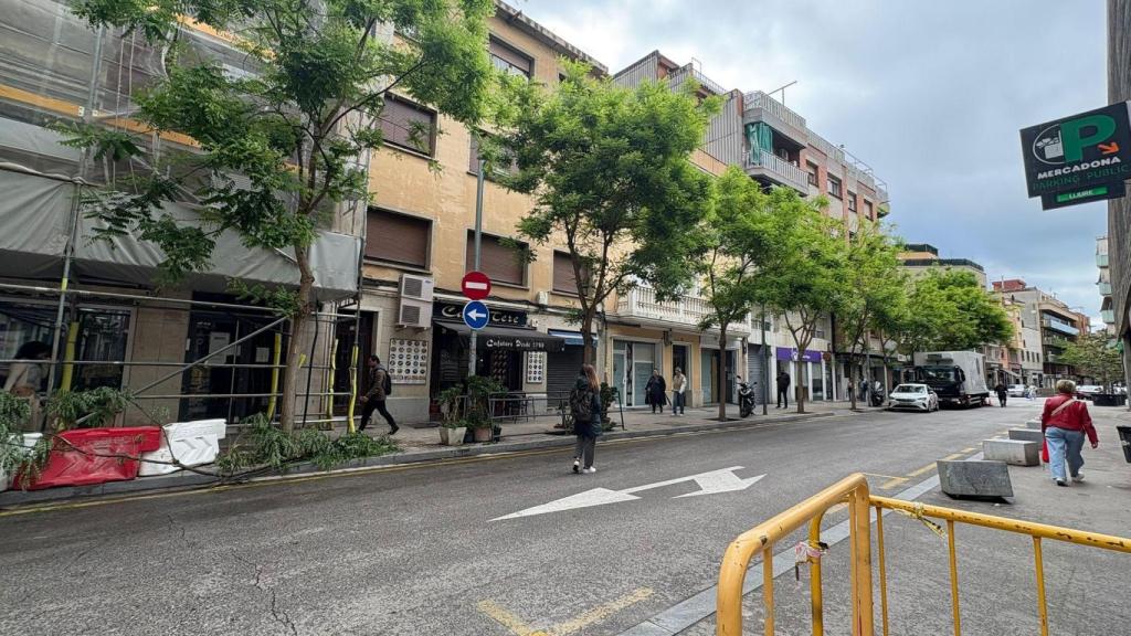 La calle Bogatell de Sant Adrià