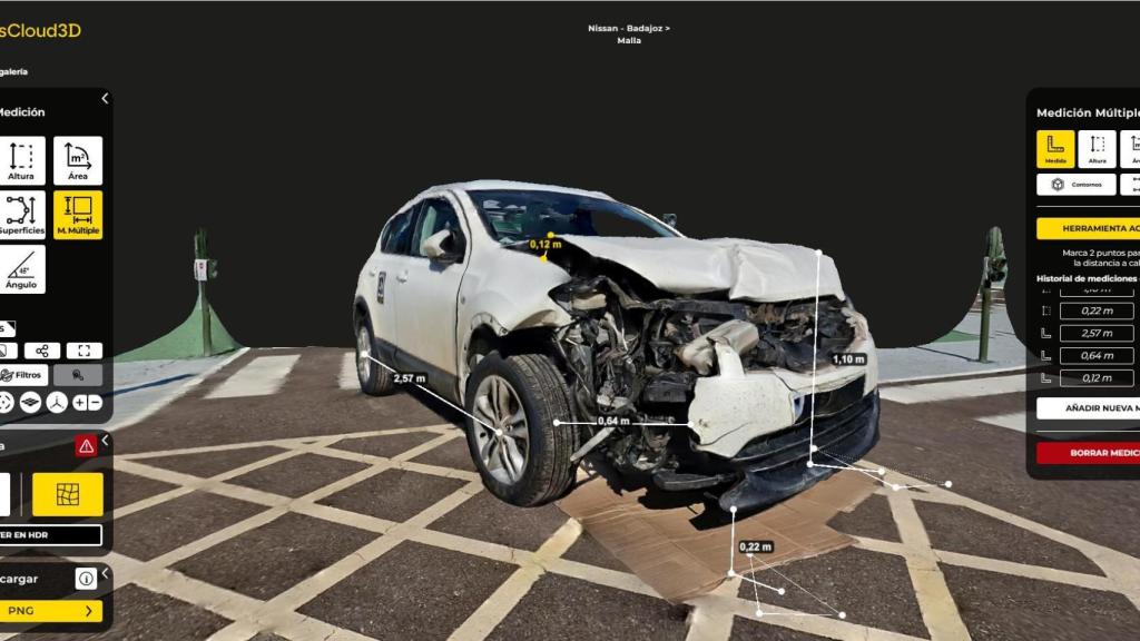 Un ejemplo de un atestado policial reconstruido a partir de Eye Cloud, en Santa Coloma