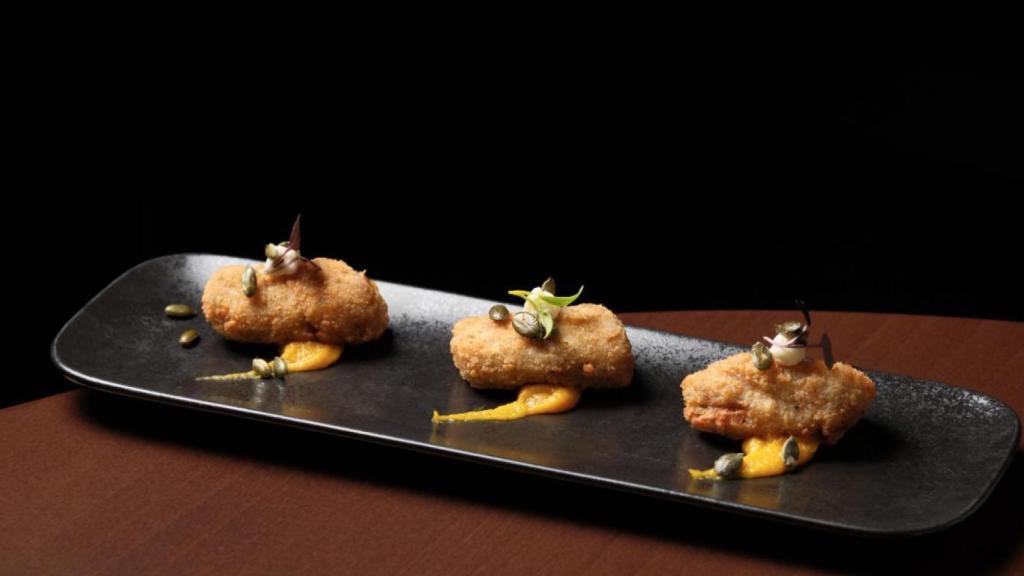 Croquetas de calabaza y queso de cabra del restaurante Dagma