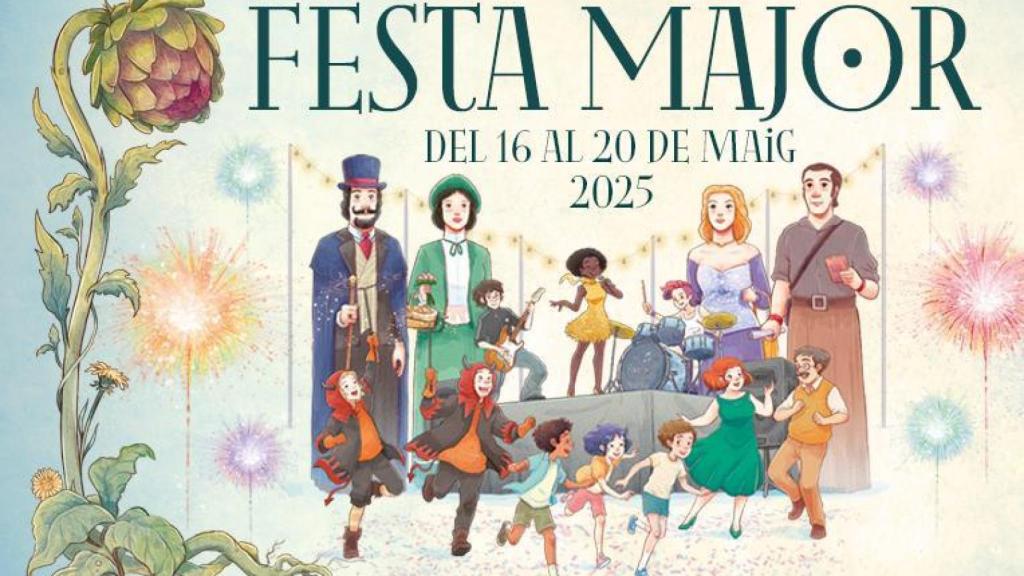 Cartel oficial de las fiestas mayores de Sant Boi 2025