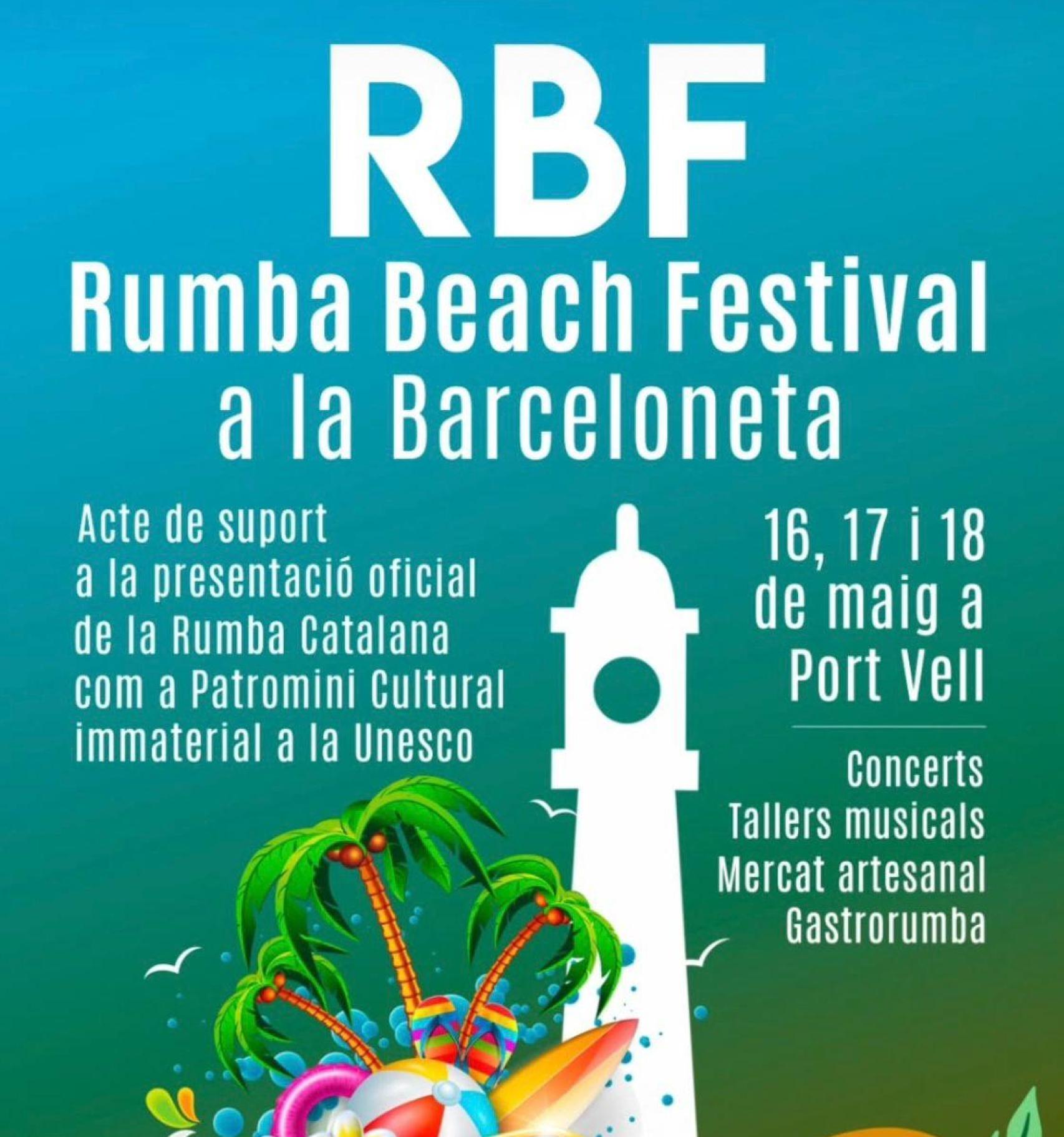 Cartel oficial del Rumba Beach Festival