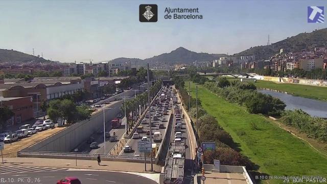 Accidente en la Ronda Litoral de Barcelona