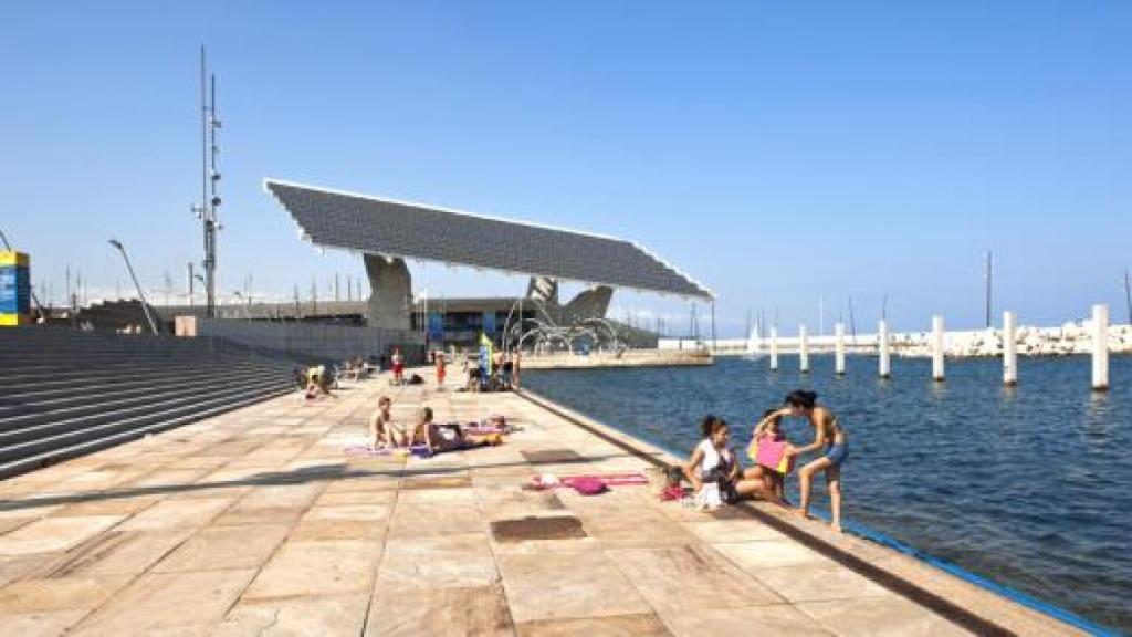 Playa del Fórum en Barcelona