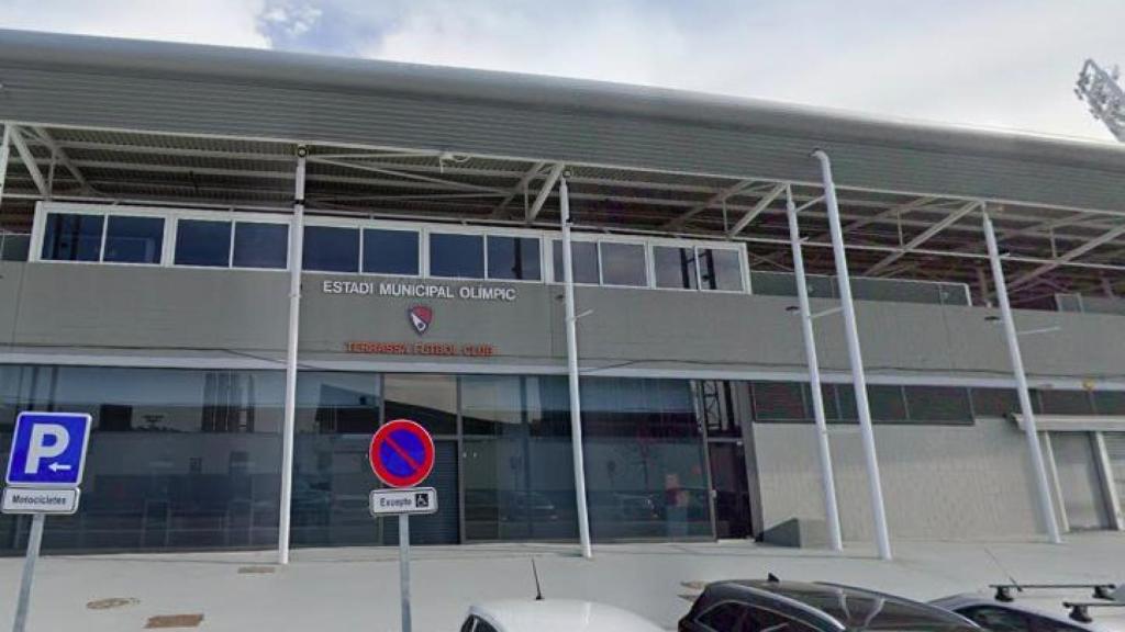 Fachada del Estadi Olímpic del Terrassa FC