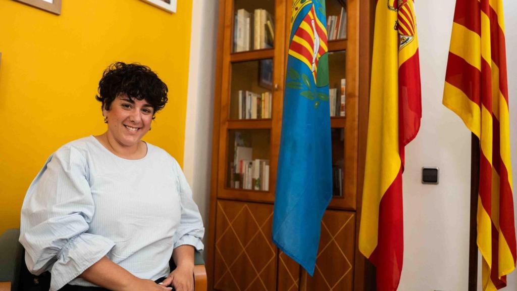 Mireia González, alcaldesa de Santa Coloma durante la entrevista con Metrópoli