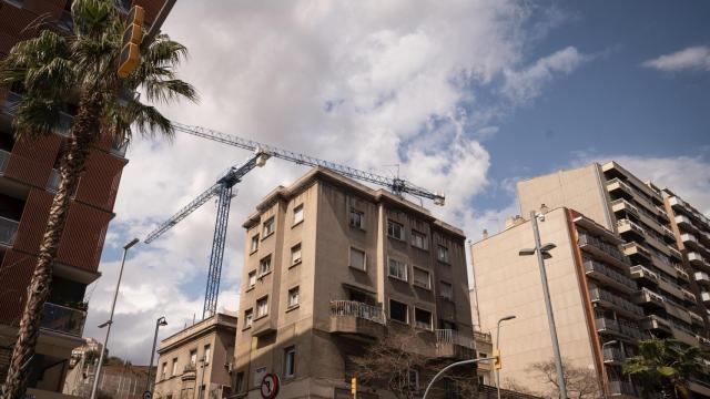 Edificio en Barcelona en construcción