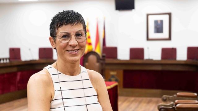 Filo Cañete, la alcaldesa de Sant Adrià de Besòs durante la entrevista con Metrópoli