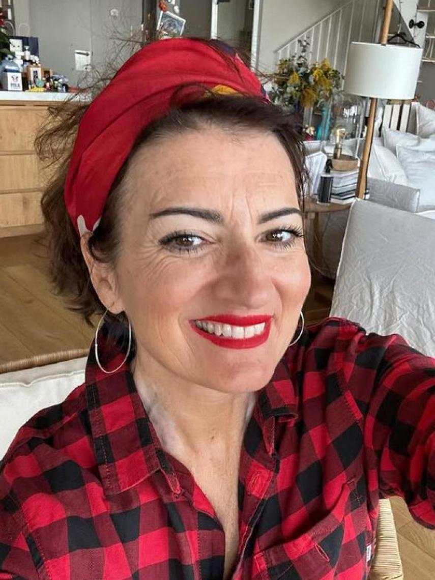 Silvia Abril en un selfie publicado en sus redes sociales