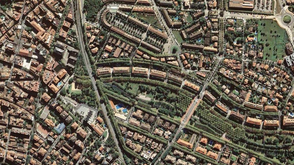 Vista aèria de Sant Cugat