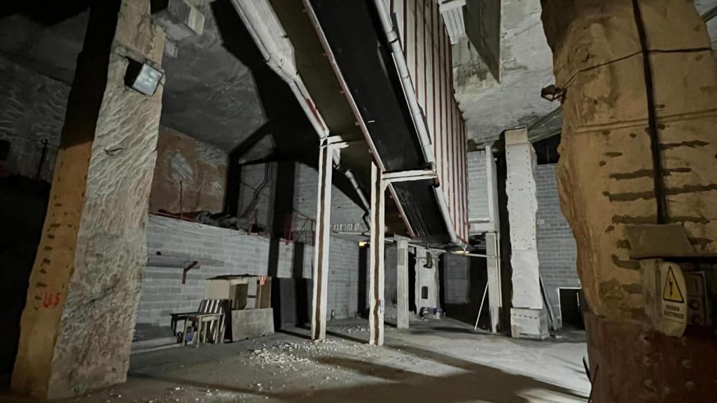 Interior de las obras de la L9 del metro de Barcelona