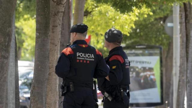 Agentes de los Mossos d'Esquadra de servicio