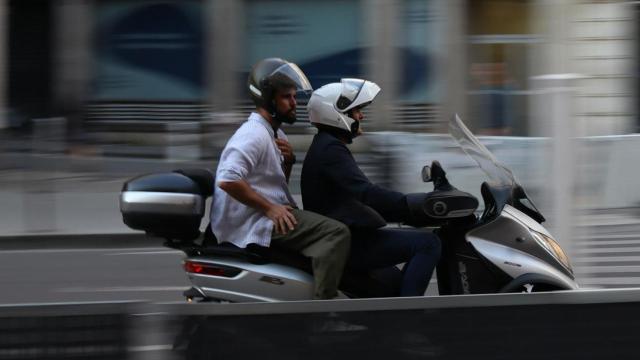 En moto por la ciudad