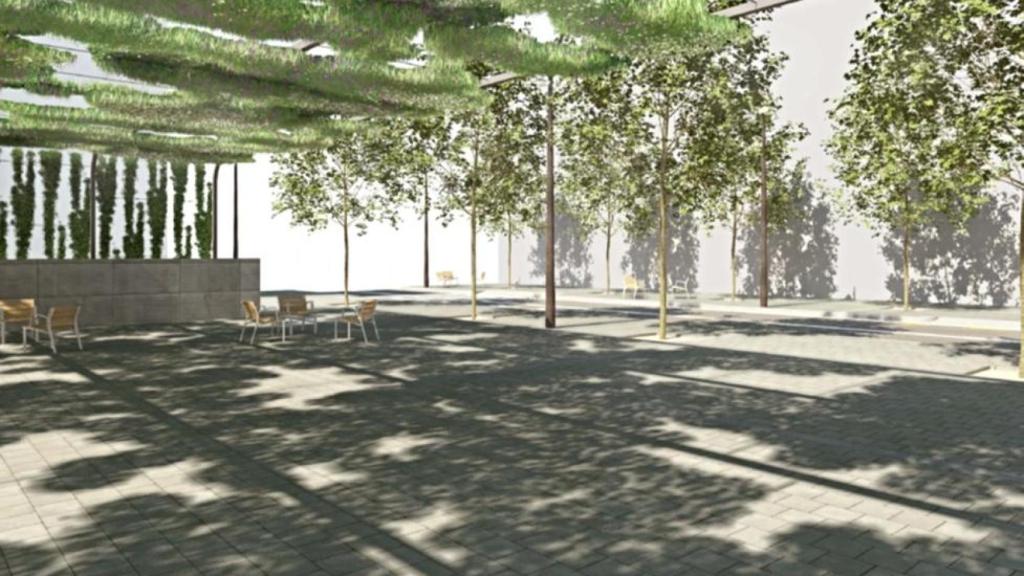 Render de la plaza de les Roquetes