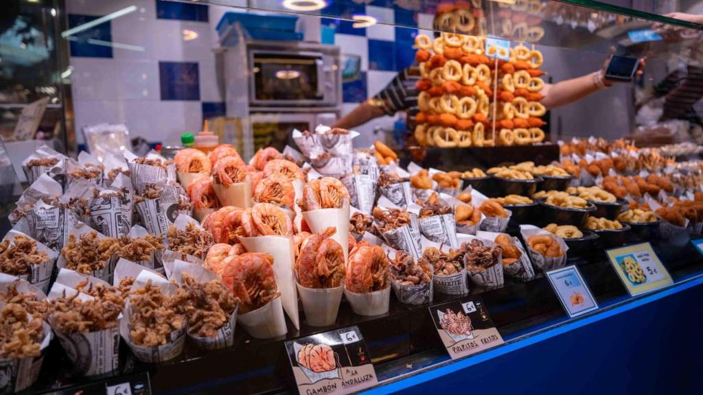 Interior del mercado de La Boqueria