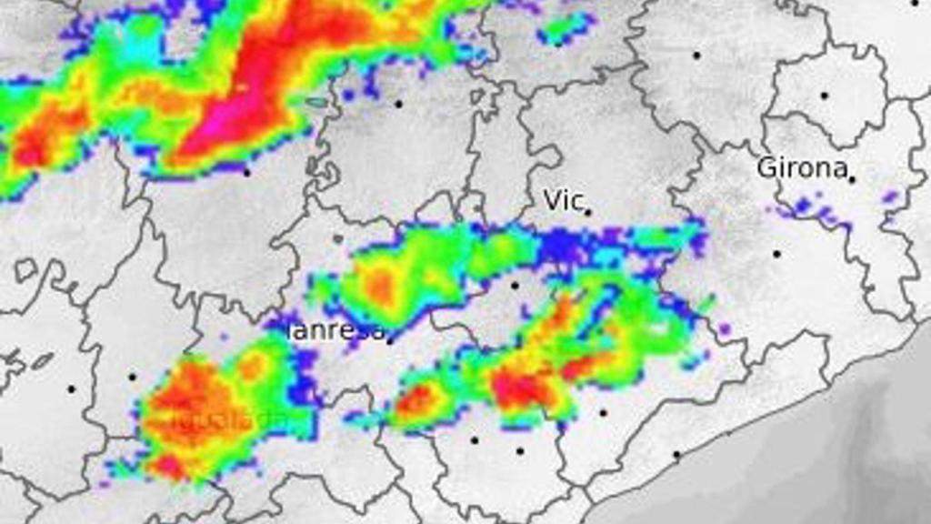 Radar con precipitaciones