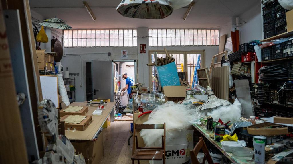 Interior del local de la Asociación de la Calle de Travessia de Sant Antoni en Gràcia