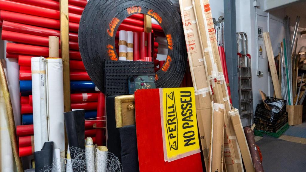 Imagen del interior del taller de la Asociación de Travessia de Sant Antoni