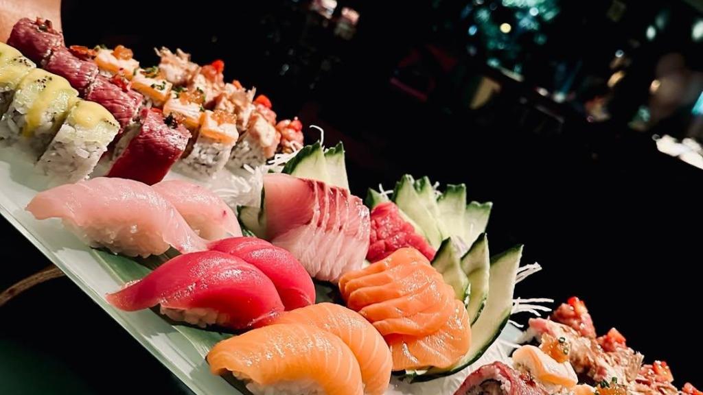 Sushi en el restaurante Ikibana de Barcelona