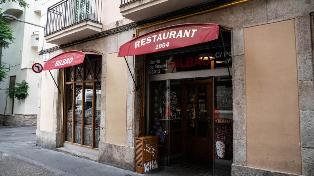 Fachada de Bilbao restaurante, ubicado en la calle del Perill, 33
