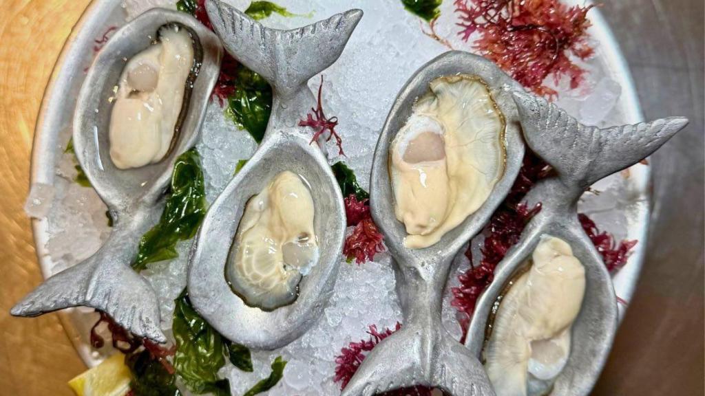 Unas ostras del restaurante Estimar de Barcelona