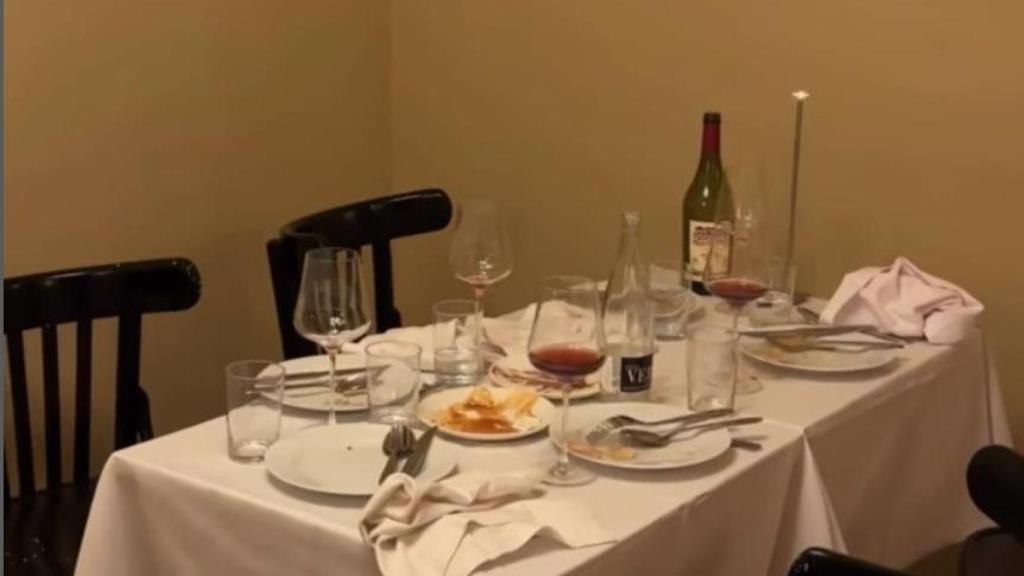 Una mesa del restaurante Gegant en El Poblenou