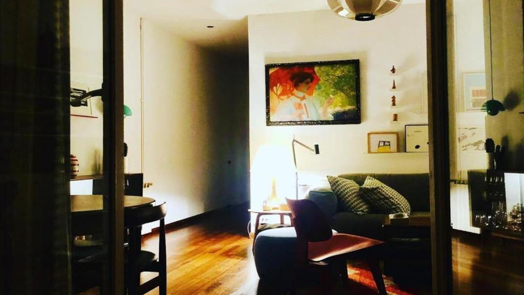 Interior de la casa de Marc Giró en el Eixample de Barcelona