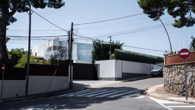 Exterior de la casa de Messi en Bellamar (Castelldefels)