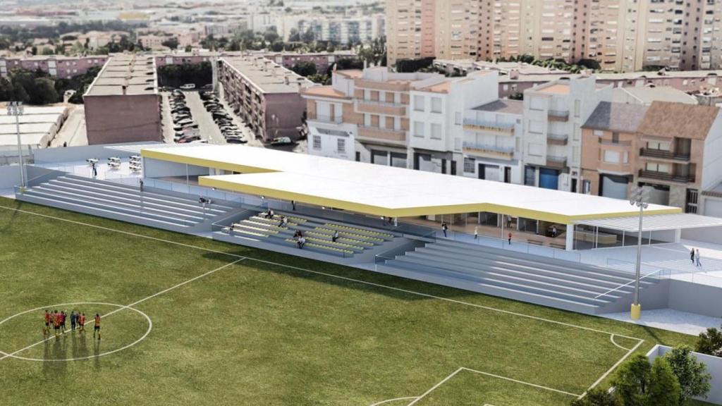 Imagen virtual del estadio del Juventud 25 de Septiembre tras las obras