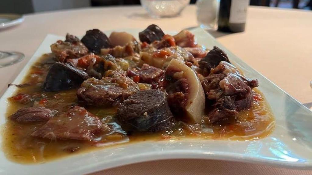 Un plato del Restaurante Hispania de Arenys de Mar