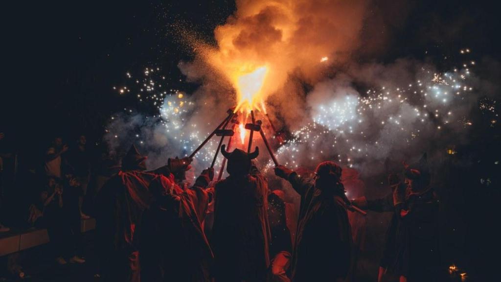 Correfocs de la Fiesta Mayor de Badalona en una edición anterior