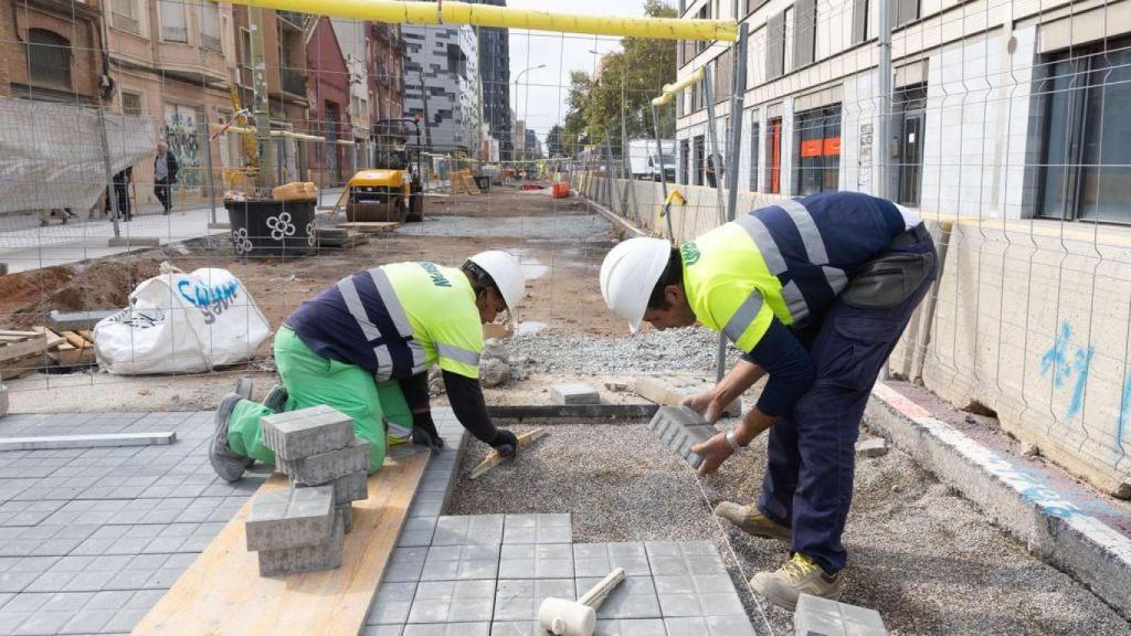 Obras en Barcelona en una imagen de archivo