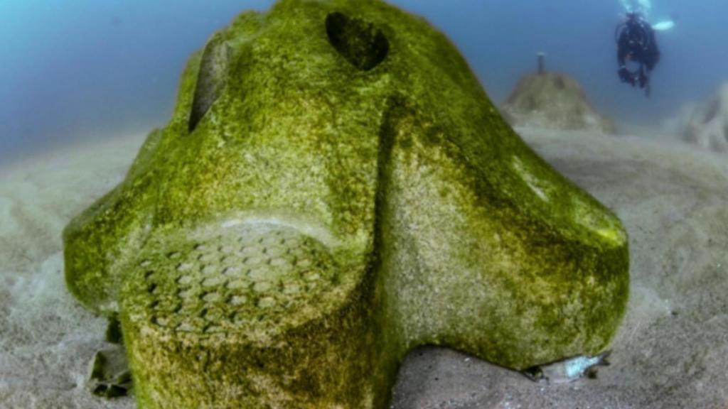 Uno de los biotopos del Port Olímpic