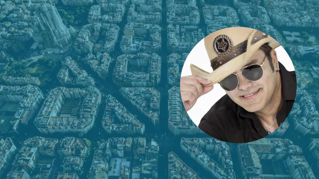 Montaje de Coyote Dax y una imagen de Barcelona