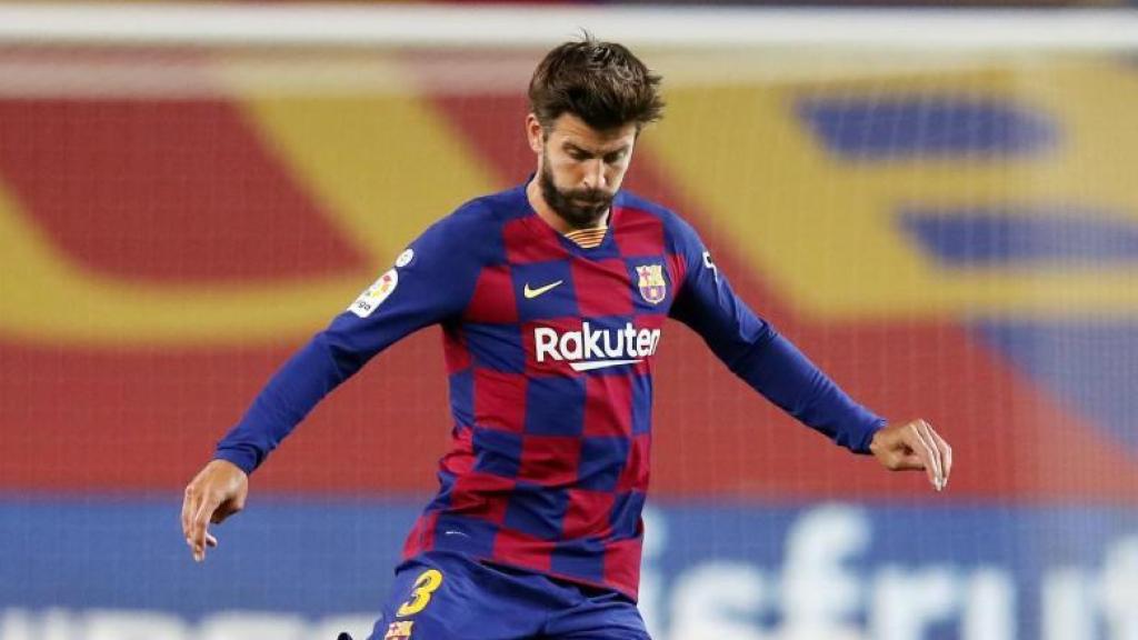 Imagen de archivo de Piqué con el Barça